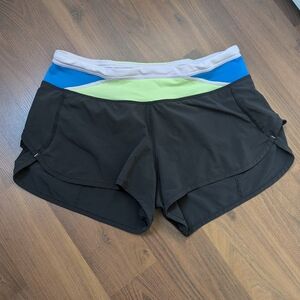 Lululemon Black and Blue Women's Athletic Shorts